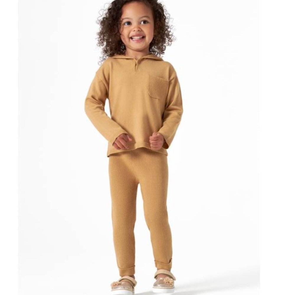 Modern Moments by GERBER UNISEX Sweater Knit Hoodie & Pant- 2T & 3T